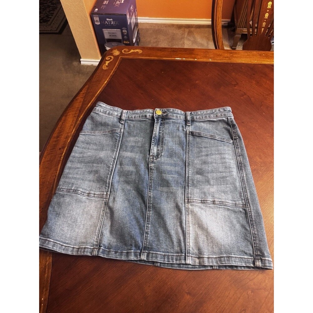 Kut From The Kloth Mini Jeans Skirt Size 16 - Picture 3 of 9
